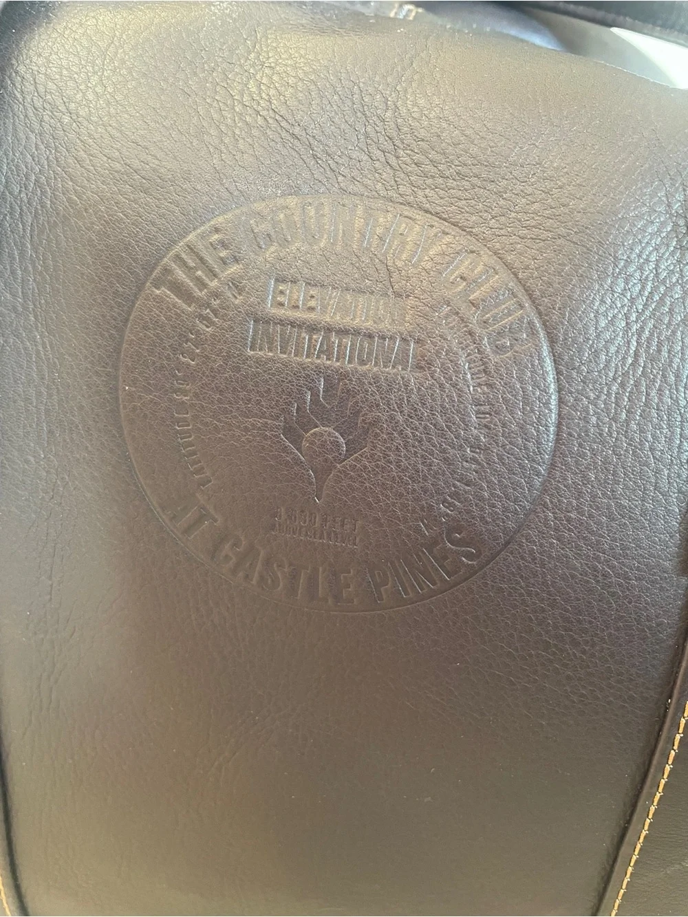 ⛳️ Links Kings - Castle Pines Invitational Classic Dark Brown Leather Duffel Bag